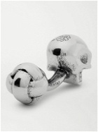 Alexander McQueen - Skull Silver-Tone Crystal Cufflinks