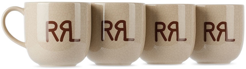 Photo: RRL Off-White Logo Mug Set, 4 pcs