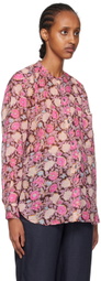 Isabel Marant Etoile Pink & Brown Mexika Shirt