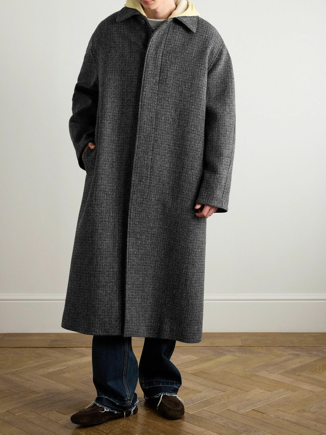 CELINE - Wool-Tweed Coat - Gray