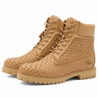 Timberland Men's 6 Inch Woven Lace Boot in Medium Beige Full Grain