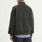 FrizmWORKS Men's Vintage Dye Zip Sweatshirt in Black Brown