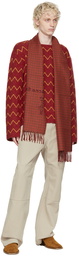 Acne Studios Burgundy Vasto Scarf