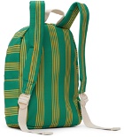 TINYCOTTONS Kids Green Fine Lines Backpack