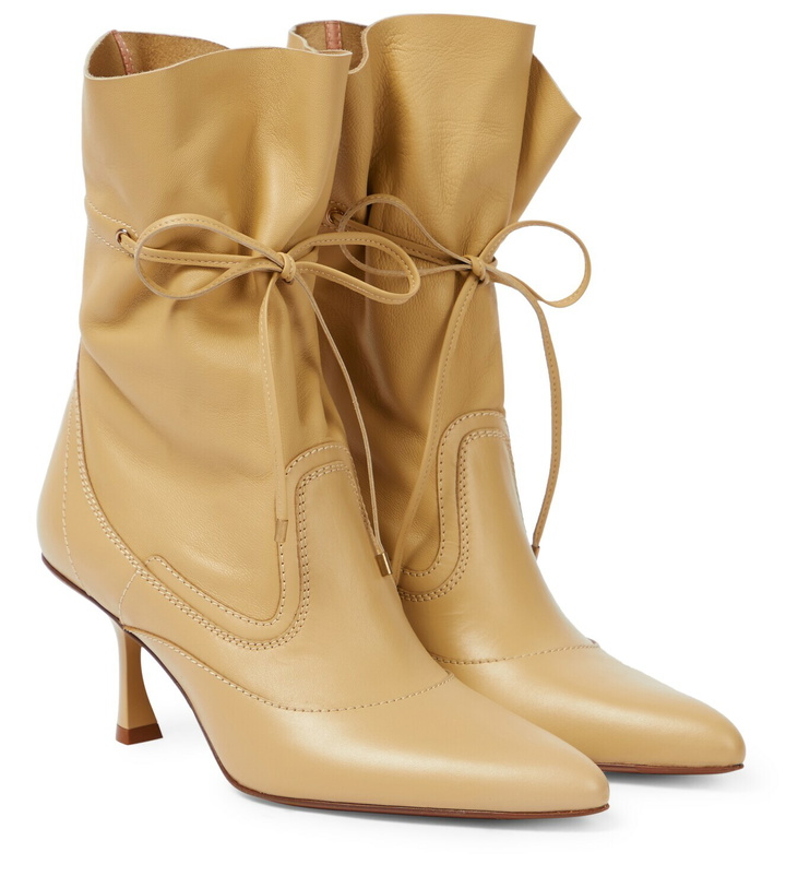 Photo: Zimmermann - Soft Gathered leather ankle boots