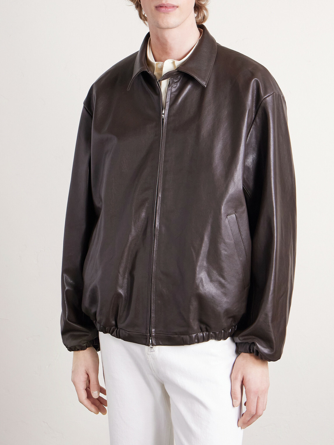 ssstein - Leather Jacket - Brown