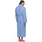Tekla Blue Striped Bath Robe