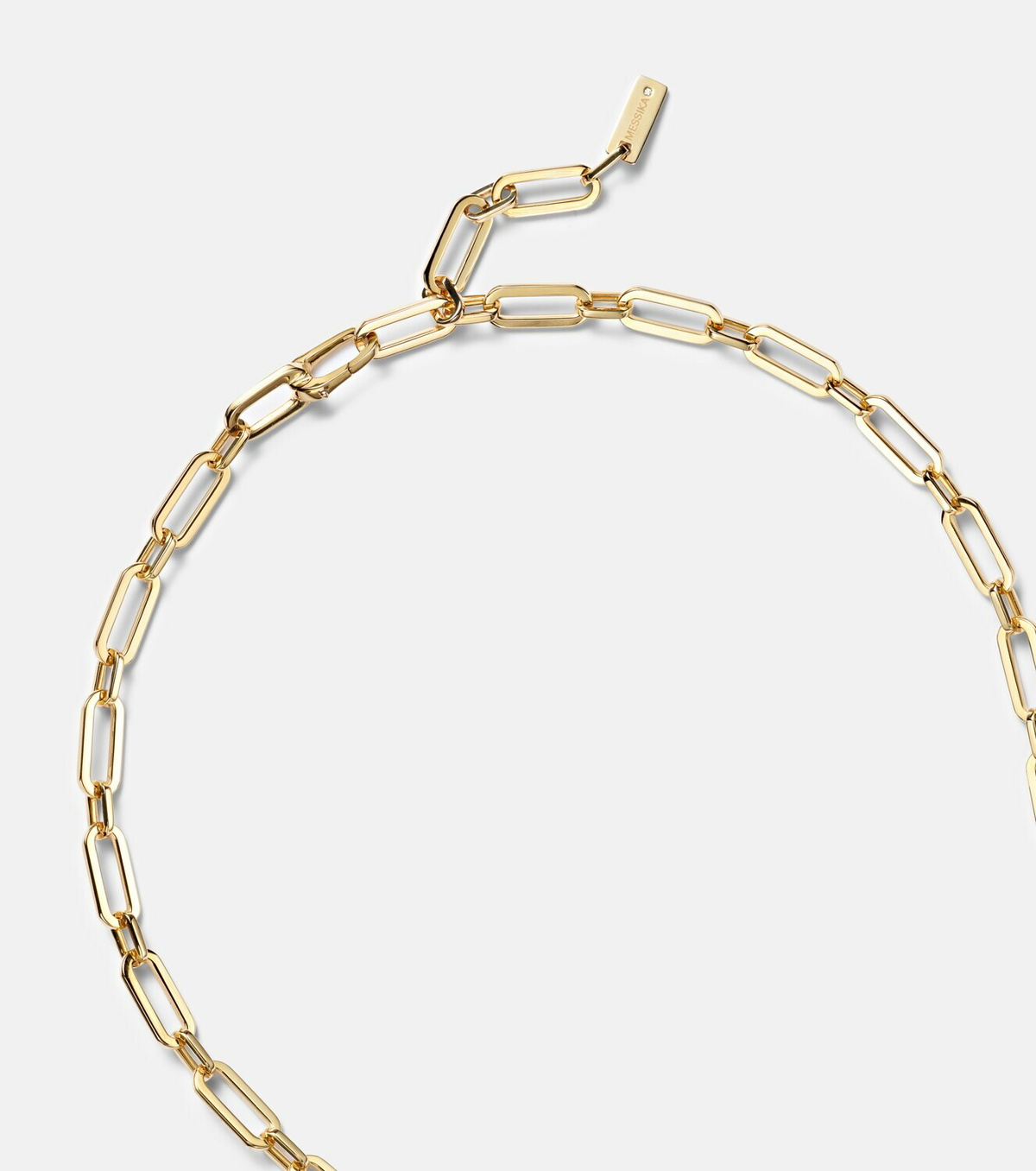 Messika Move Link 18kt gold chain necklace with diamonds