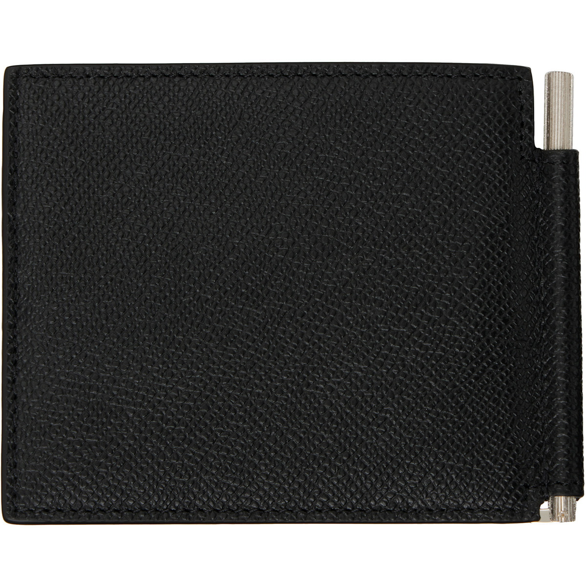 TOM FORD Black Small Grain Leather Money Clip Wallet