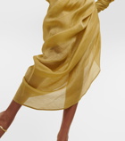 Zimmermann Sensory Drape linen-blend midi dress