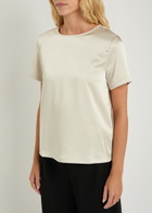 Weekend Max Mara Gilbert Satin T-shirt Ivory