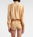 Gucci Interlocking G silk jacquard shorts