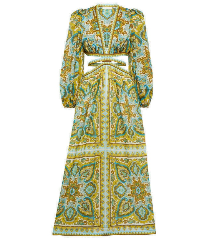 Photo: Zimmermann Halcyon cutout paisley midi dress