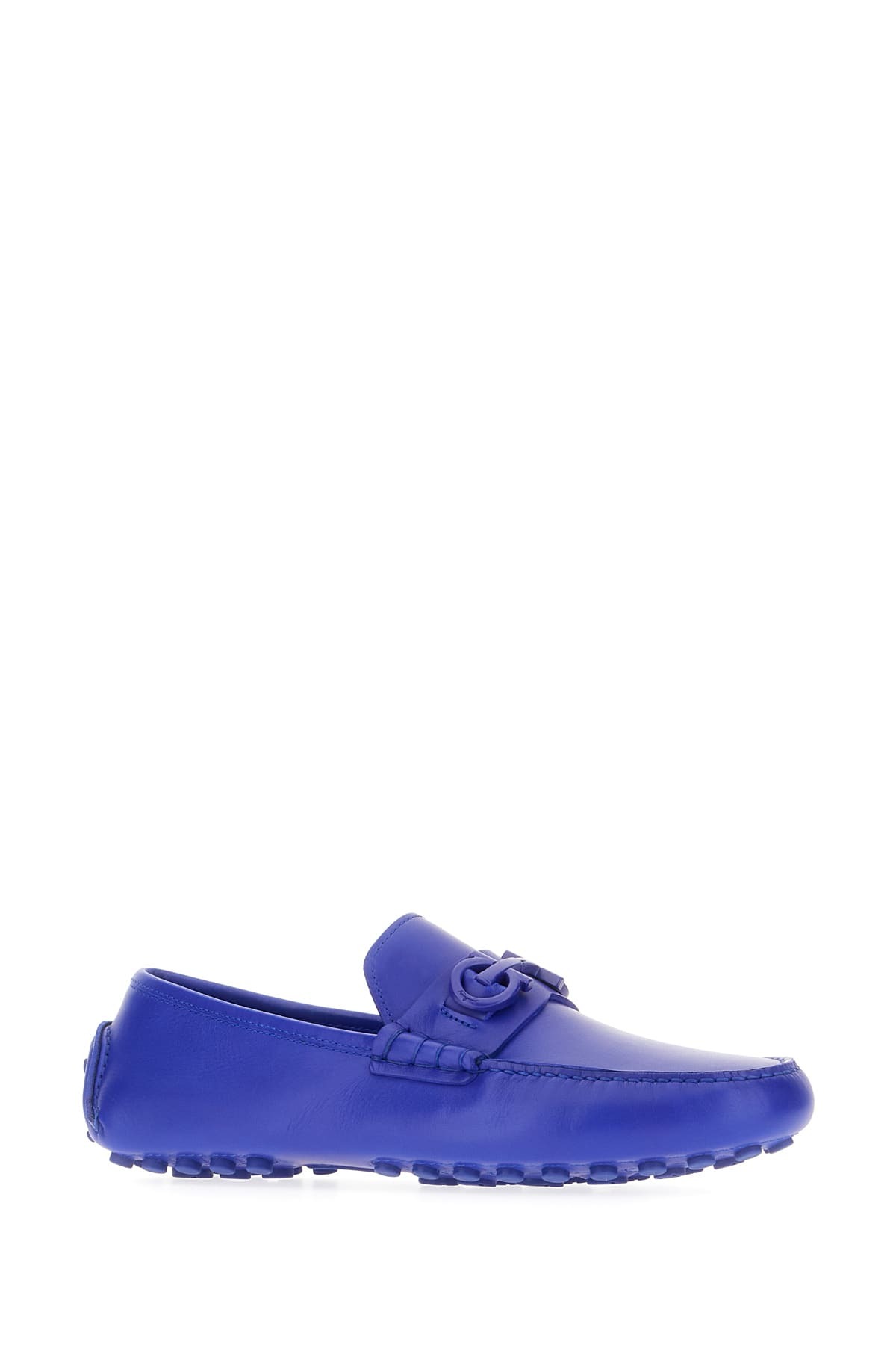 Ferragamo Electric Blue Leather Grazioso Loafers Salvatore  display picture 3