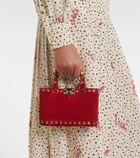 Valentino Garavani Rockstud Mini suede tote bag