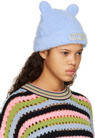 GCDS Blue Teddy Ear Beanie