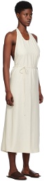 Baserange Off-White Apron Maxi Dress