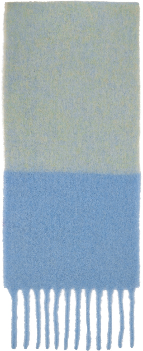 Marni Blue Striped Scarf
