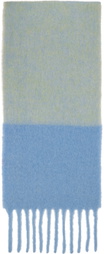 Marni Blue Striped Scarf