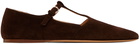 Gabriela Hearst Brown Lola Ballerina Flats