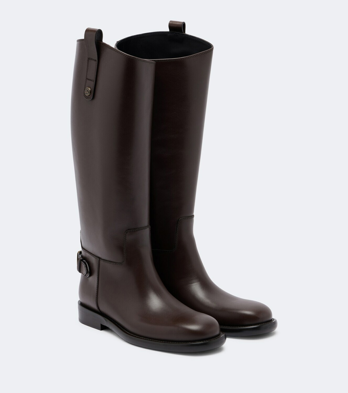 Burberry Cavalier leather knee-high boots