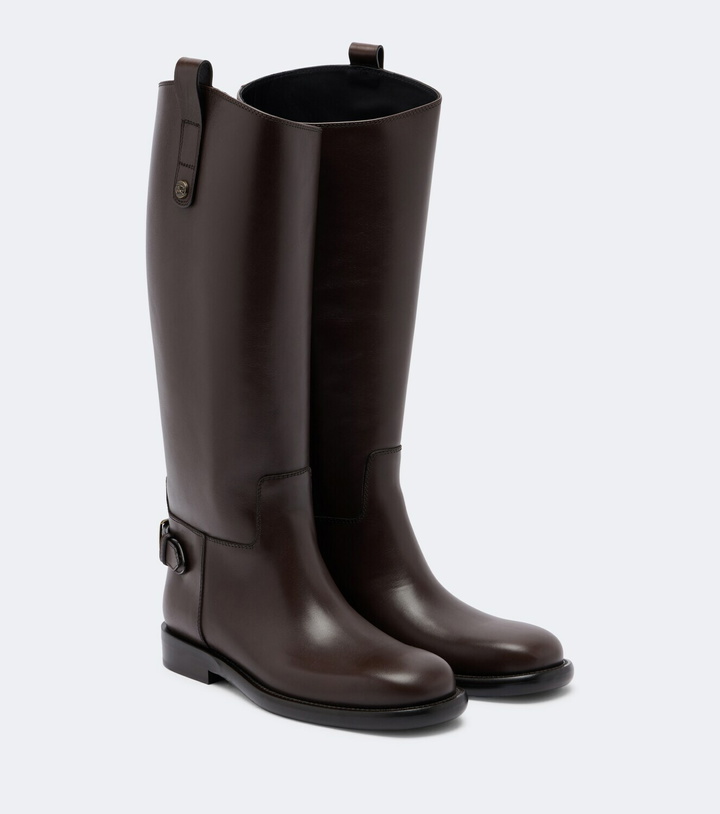 Photo: Burberry Cavalier leather knee-high boots