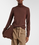 Brunello Cucinelli Cashmere and silk-blend turtleneck sweater