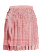 Versace Barocco Pleated Mini Skirt