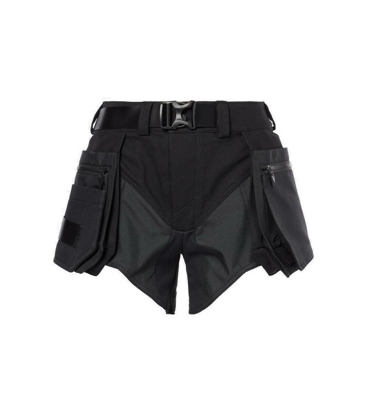 Photo: Mugler Belted cotton cargo shorts