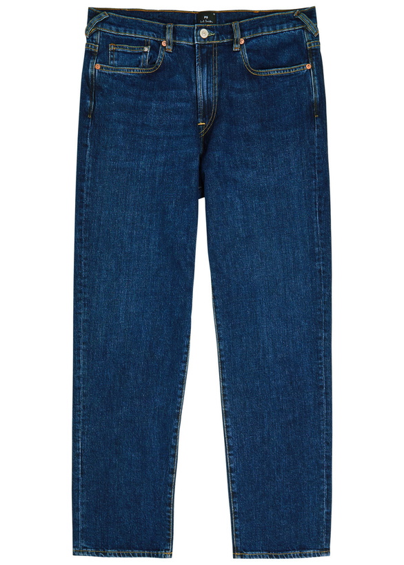 Photo: PS Paul Smith Relaxed Tapered-leg Denim Jeans Mid Blu
