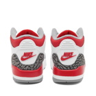 Air Jordan 3 Retro PS Sneakers in White/Red/Black/Cement