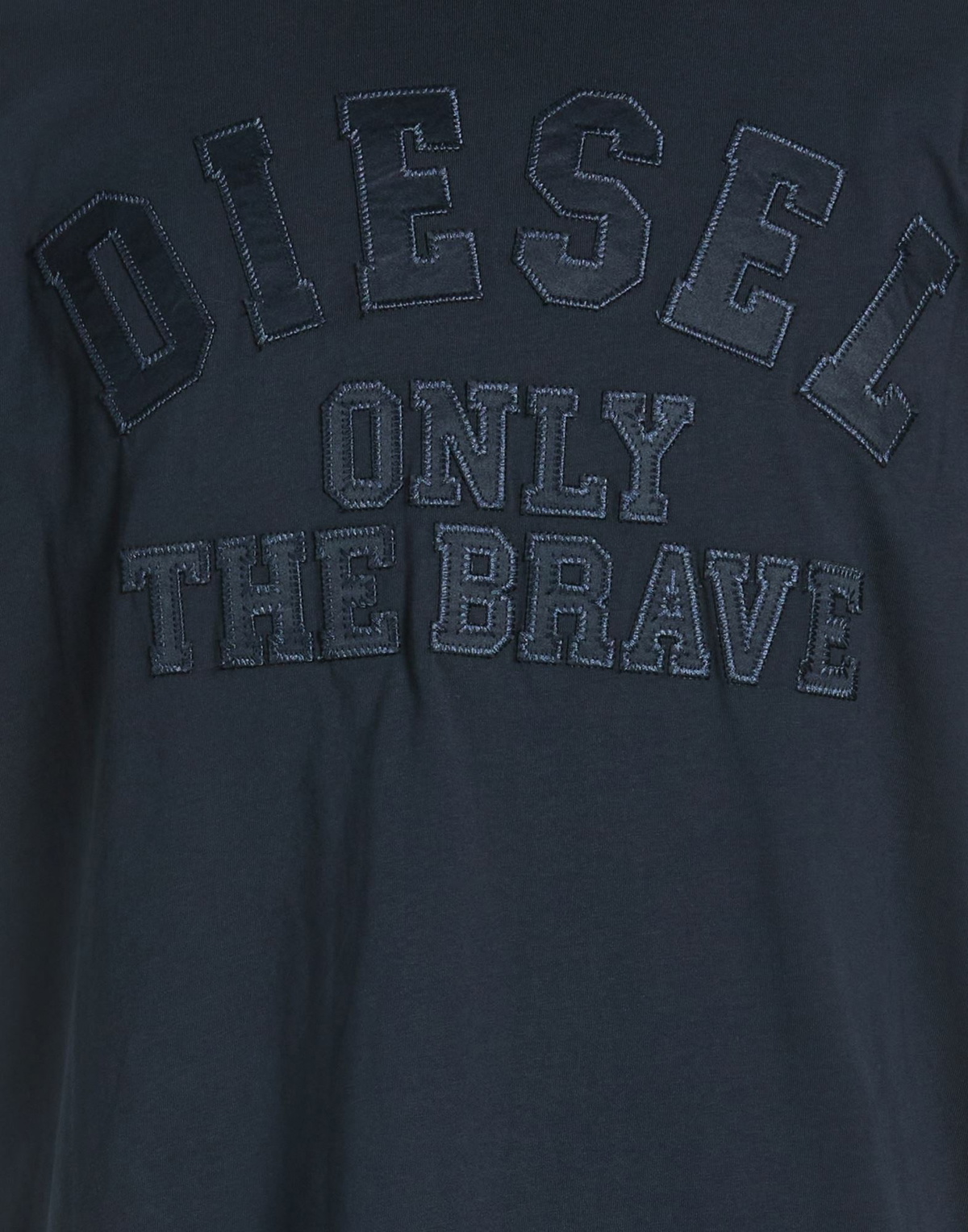 Diesel Mens T-shirt Midnight in Blue