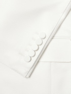 TOM FORD - Shawl-Collar Wool and Silk-Blend Faille Tuxedo Jacket - White