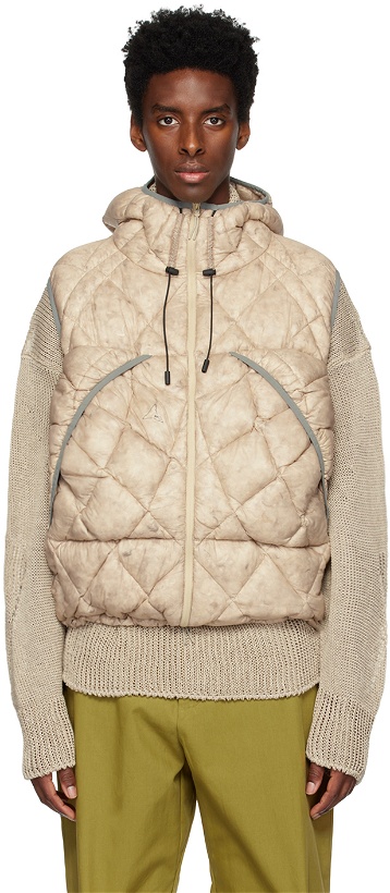Photo: ROA Beige Quilted Down Vest