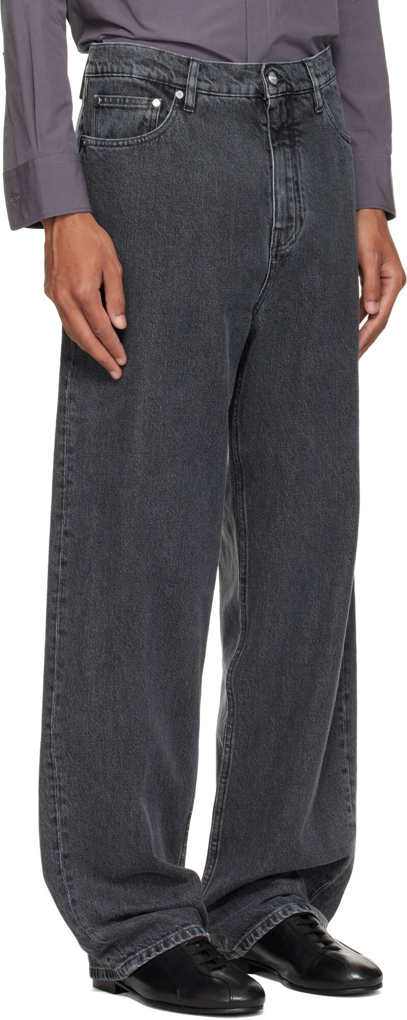 Jil Sander Gray Loose Lightweight Jeans