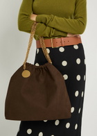 Stella Mccartney Falabella Medium Drawstring Faux Suede Tote - Moca - One Size
