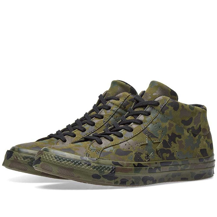 Photo: Converse One Star Mid Camo Pack Green