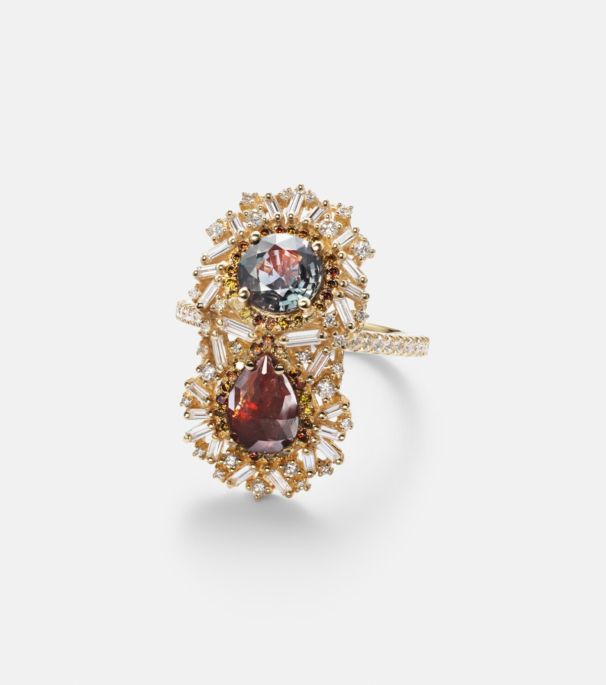 Suzanne Kalan 18kt gold (750/1000) ring with diamonds