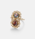 Suzanne Kalan 18kt gold (750/1000) ring with diamonds