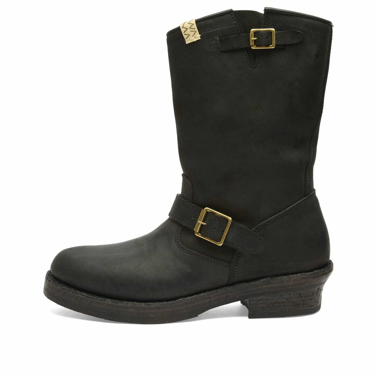 靴 visvim WABANAKI WAITE-FOLK BLACK M9 Visvim Men's Wabanaki Folk Boots in Dark Brown Visvim