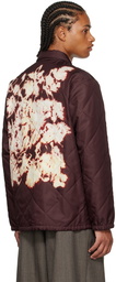 Dries Van Noten Burgundy Vorrie Jacket