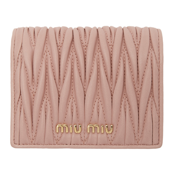 Miu miu discount quilted wallet