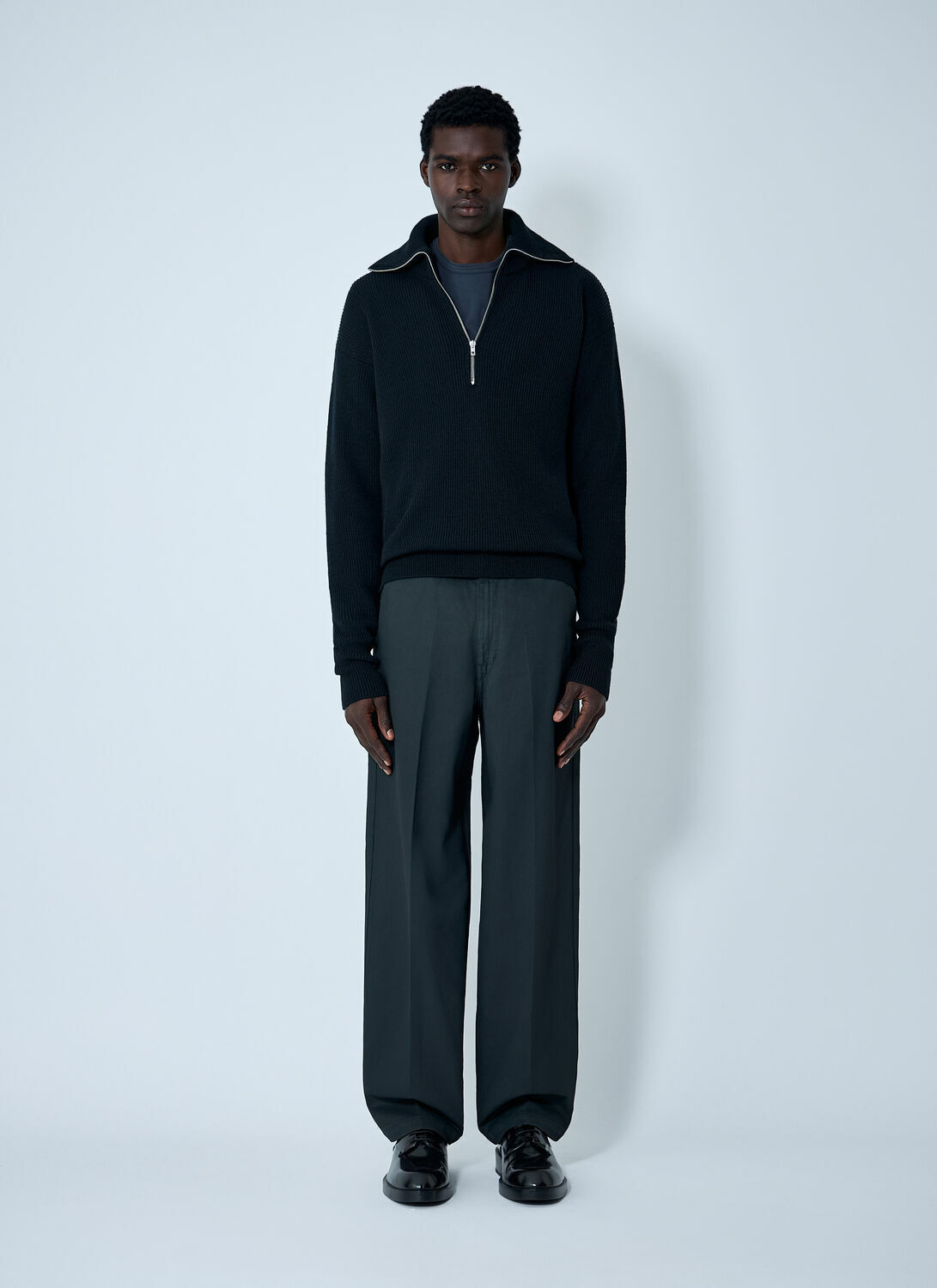 Lemaire Wool Half-Zip Sweater