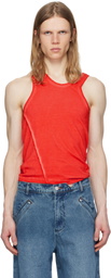 SPENCER BADU Red Organic Cotton Tank Top
