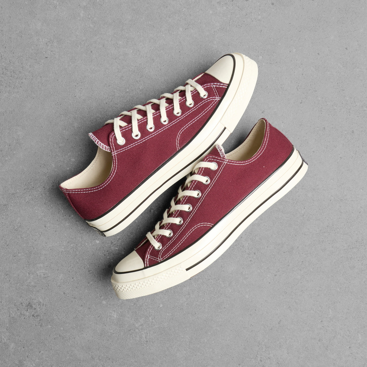 Converse Chuck Taylor 1970s Ox Sneaker in Deep Bordeaux/Egret/Black
