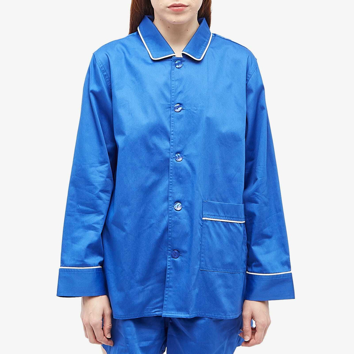 HAY Women's Outline Long Pyjama Shirt in Vivid Blue