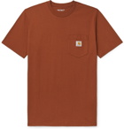 Carhartt WIP - Logo-Appliquéd Cotton-Jersey T-Shirt - Brown