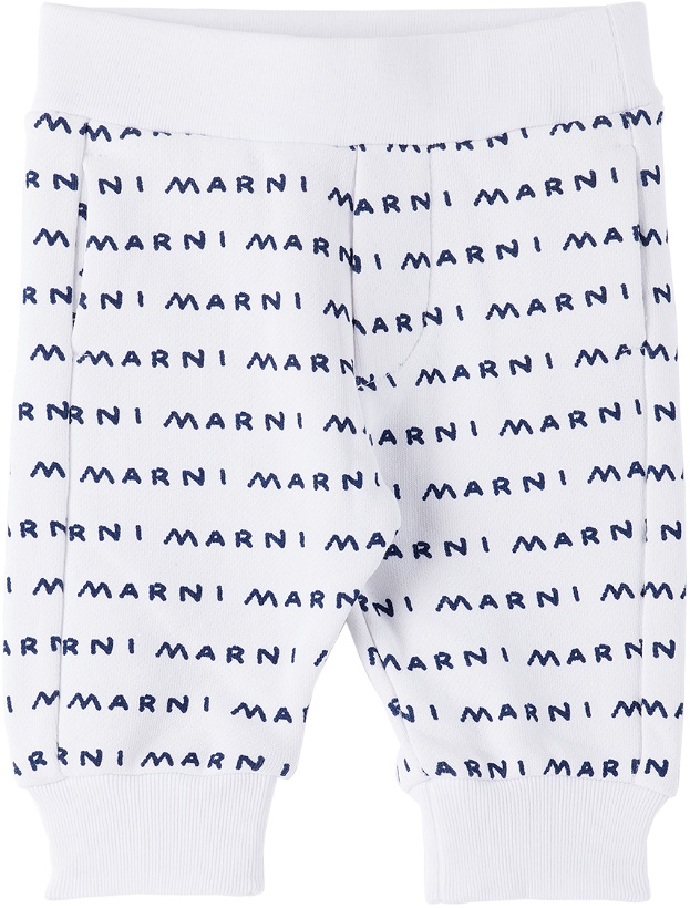Photo: Marni Baby White Printed Sweatpants