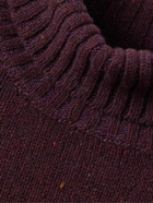 Inis Meáin - Donegal Merino Wool and Cashmere-Blend Rollneck Sweater - Red