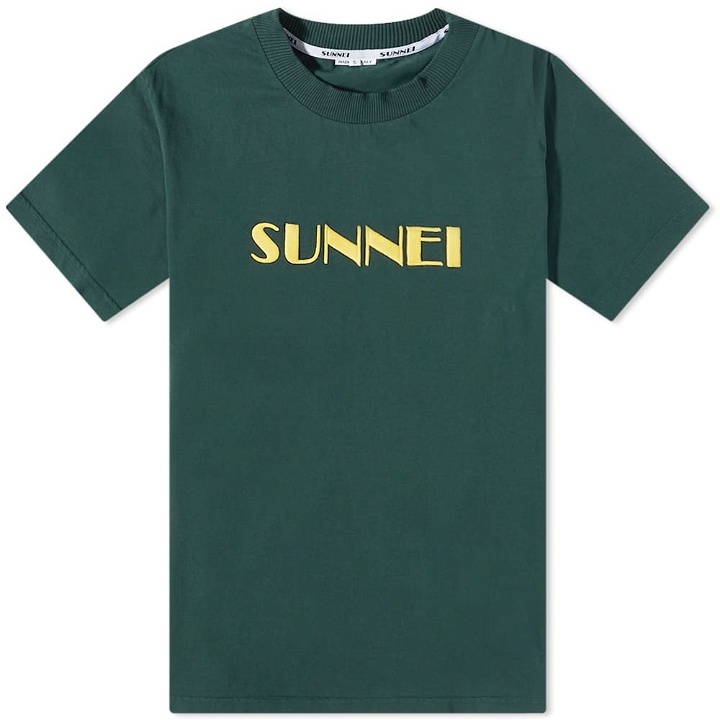 Photo: Sunnei Men's Classic Logo T-Shirt in Green